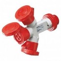 Rosi 1415 - Moltiplicatore a 3 uscite 3P+N+T 16A 380V