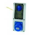 Rosi 16.3216B6 - Prese bloccate verticali IP67 con portafusibili 2P+T 16A 220V