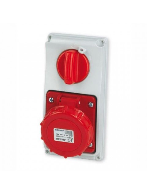 PRESE BLOCCATE VERT. IP67 3P+T 16A 380V