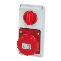 Rosi 16.3316R6 - Presa bloccate verticali IP67 3P+T 16A 380V