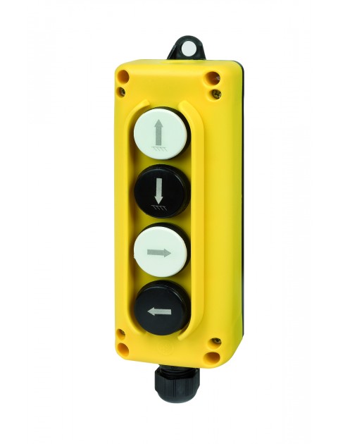 PULSANTIERA FISSA 4 FORI COMPLETA DI PULSANTI