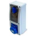Rosi 16.3232B6 - Presa interbloccata verticale 220V 2P+T 32A con portafusibili a parete