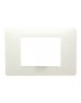 PLACCA IN TECNOPOLIMERO 4 POSTI BIANCO ASPEN