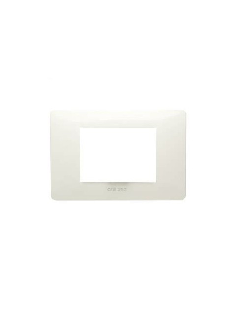 PLACCA IN TECNOPOLIMERO 4 POSTI BIANCO ASPEN